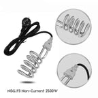 F9 Stainless Steel Electric Heating Rod – 2500W Non-Current Safety Heater with Automatic Temperature Control for Buckets & Water Heating (Latest Edition)