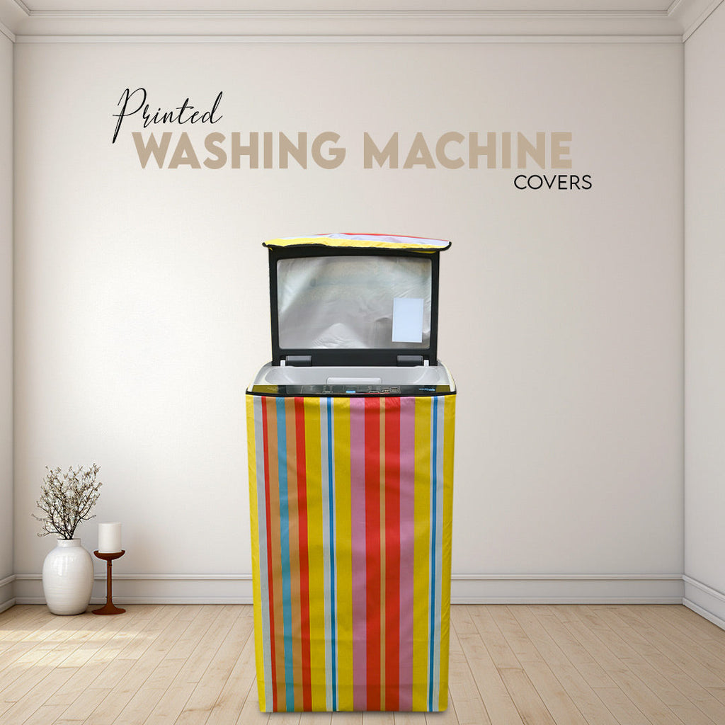 Universal 100% Waterproof Printed Washing Machine Covers in Parachute Fabric (Random Colour)
