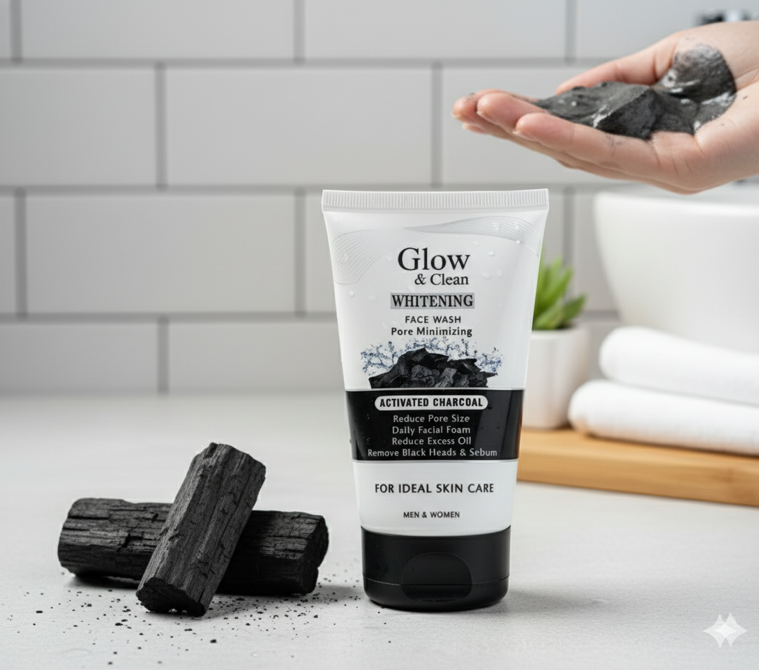 Glow & Clean Whitening Face Wash with Activated Charcoal