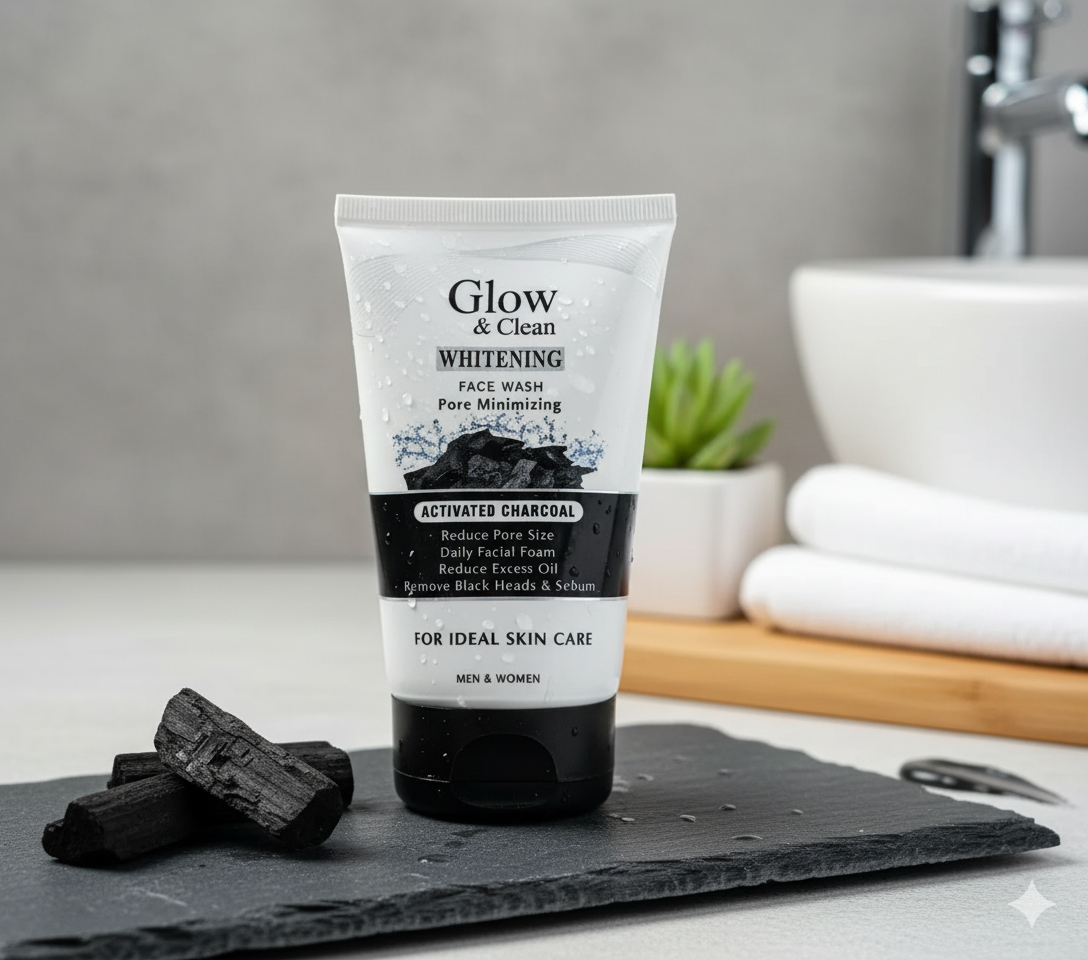Glow & Clean Whitening Face Wash with Activated Charcoal