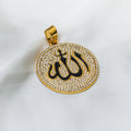 Allah Pendant - Round Zircon