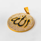 Allah Pendant - Round Zircon