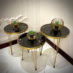 Set of 3 Modern Coffee Table – Nesting End Table & Side Table Set for Stylish Living